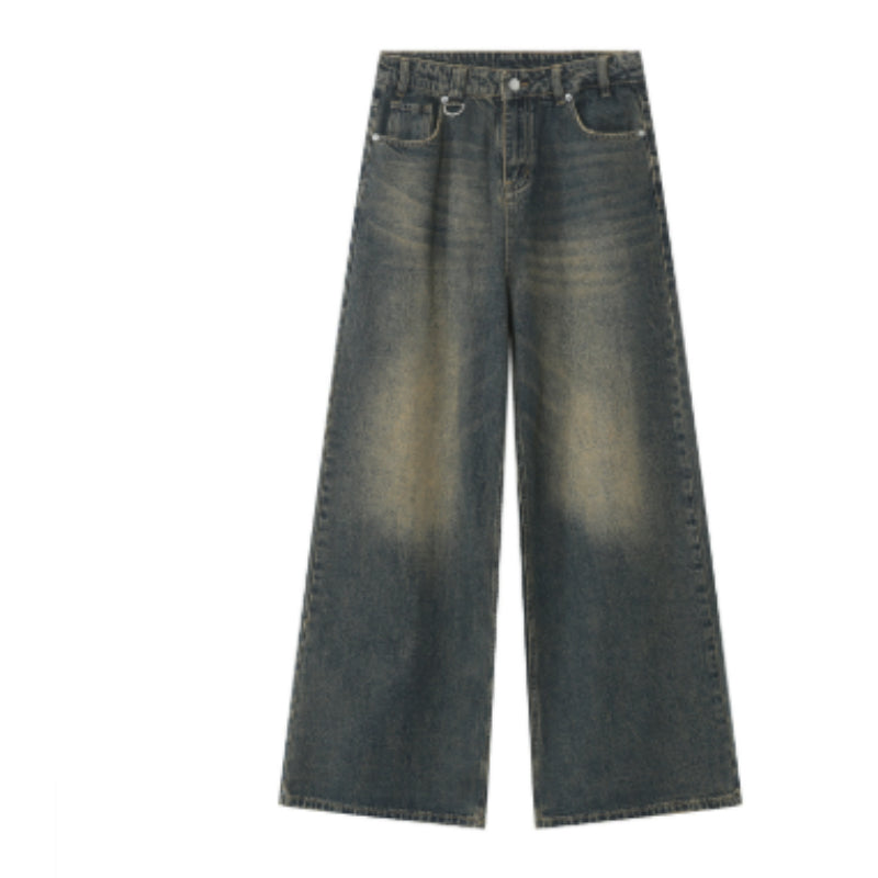 Horn Denim Cropped Pants Men
