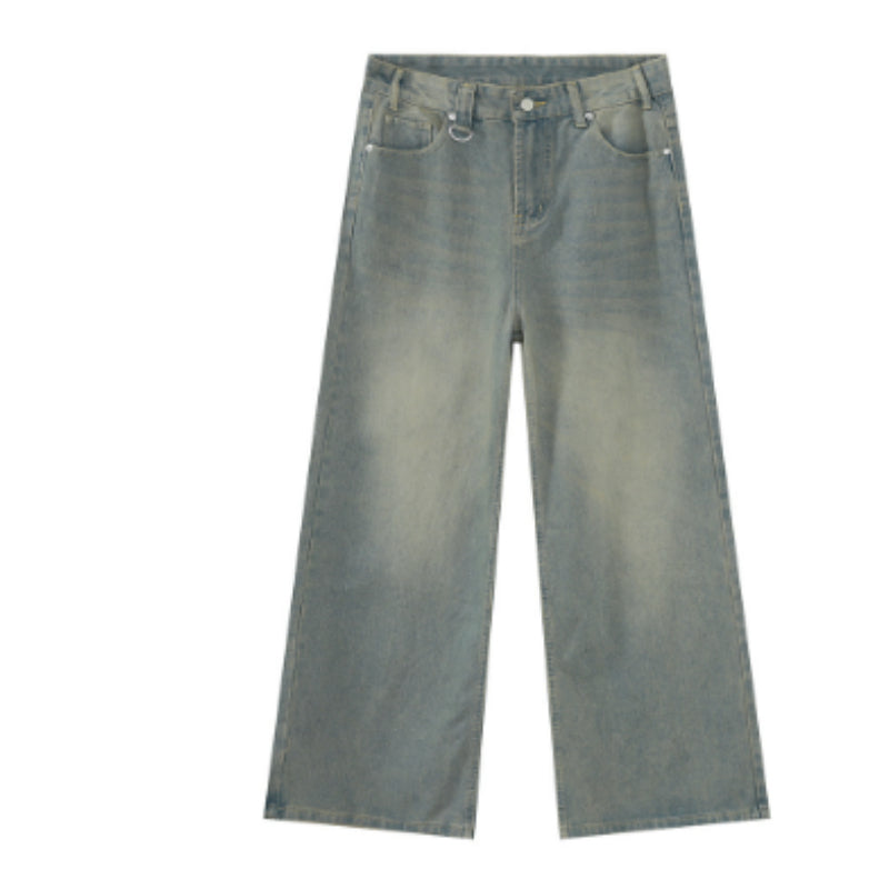 Horn Denim Cropped Pants Men