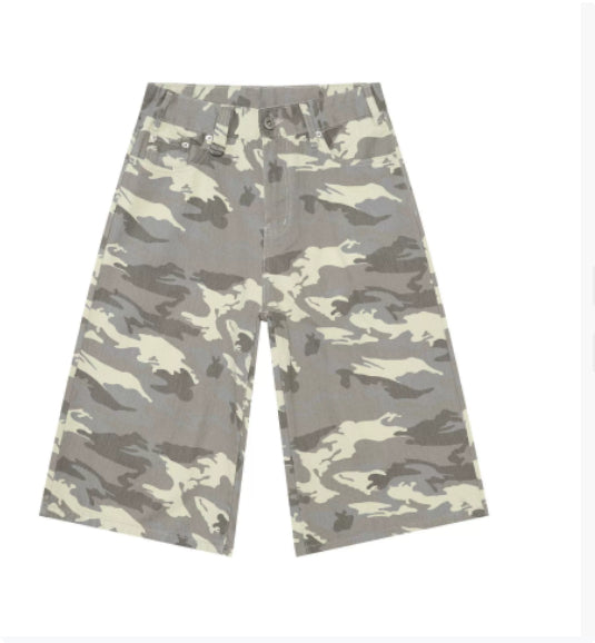 Horn Denim Cropped Pants Men